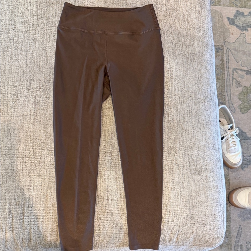 Noli Chocolate Brown High-Waist Leggings